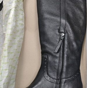 Sam Edelman Prina Black Leather Wide Calf size 7